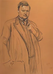 Ritratto del compositore Alekandr Konstantinovich Glazunov (1865-1936), 1906